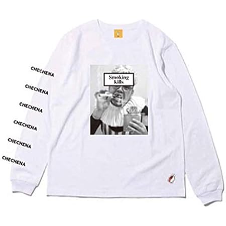 Amazon Co Jp Fr2 くっきー Smoking Kills ロングtシャツ ロンtmサイズ白 ホワイト 野性爆弾 服 ファッション小物