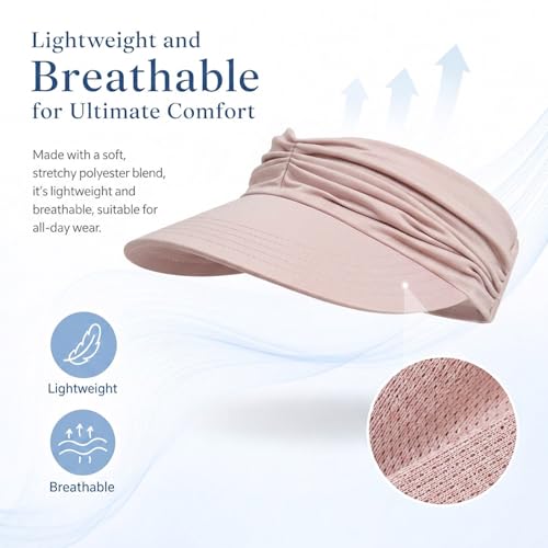 Visera para mujer con protección UV y diseño plegable miniatura 5