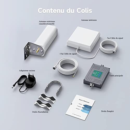 ANNTLENT Amplificateur 4G 3G 5G Bande 1/8/20, LTE GSM pour Tous Opérateurs – vue 9