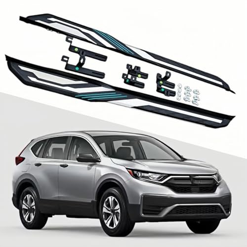 Running Boards Side Steps Compatible with Honda CRV CR-V 2017-2022, Anti-Slip, Load 600lbs, Fixed Foot Bar Step Rails Pedals Nerf Bars Protector Aluminum with Brackets,Black