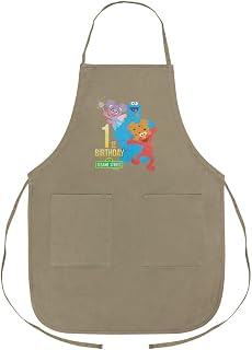 GRAPHICS & MORE Sesame Street 1st Birthday Apron with Pockets