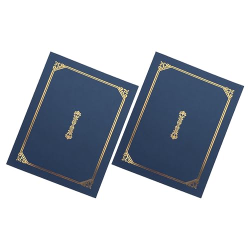 TEHAUX 2 Stücke Urkundenmappe Diploma A4 Karton Cover mit Formelle Zeugnismappe für Abschluss Auszeichnungen und Dokumentenschutz Zeugnisse & Zertifikate