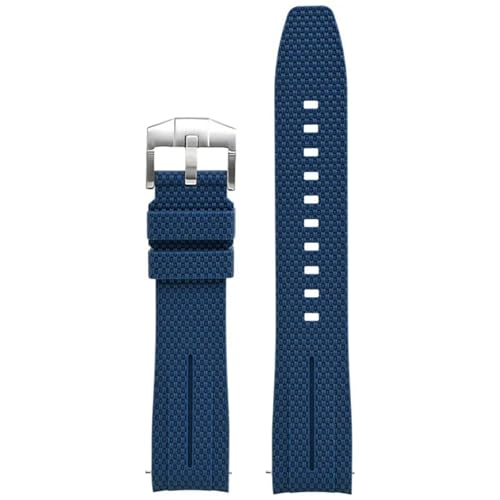 Bracelet montre 20mm universel caoutchouc incurvé pour montre sport homme femme interchangeable