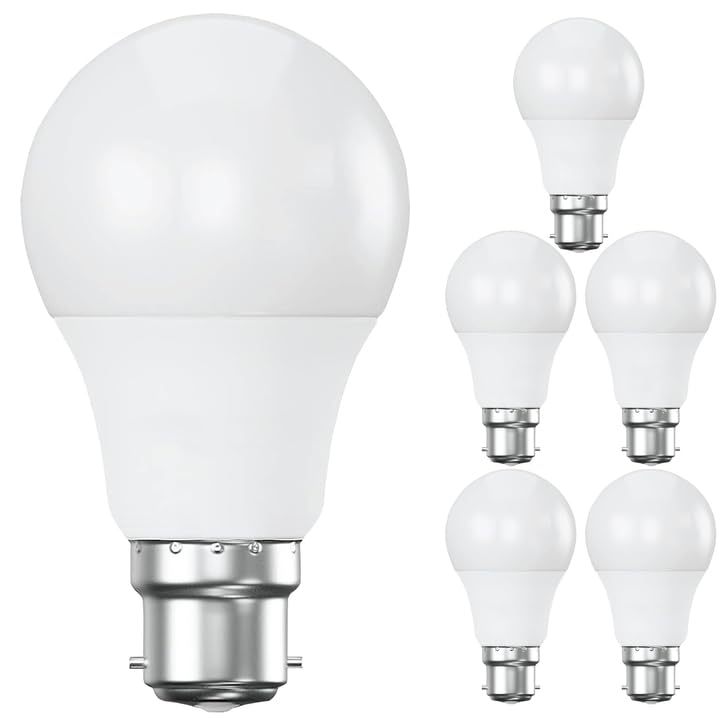Body-Plus A65 GLS Light Bulb, 15W Non-Dimmable Led Light Bulbs Warm White, Energy Saving Bayonet Light Bulb, Day Light B22 Led Bulbs (A65-15W-6500k)