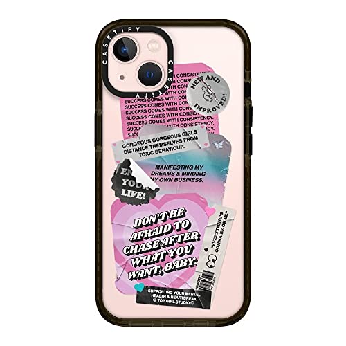 CASETiFY �C���p�N�g�P�[�X iPhone 13 - Stickers - �N���A �u���b�N