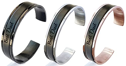 Mens Leather Bracelet Engraved Personalized Gift For Boyfriend Valentines Day Gift #TOP6