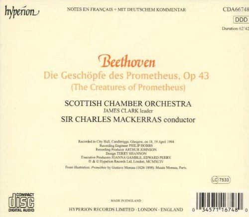 Beethoven, Scottish Chamber Orchestra, Sir Charles Mackerras – Die Geschöpfe Des Prometheus (The Creatures Of Prometheus)