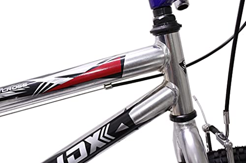 Bicicleta Aro 20 Bmx Cross Freestyle Cromada Aero Saidx (Azul)