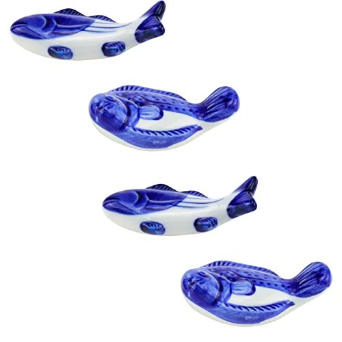 HEVSTIL Set of Four Japanese Fish Chopstick Rests Creative Animal Chopstick