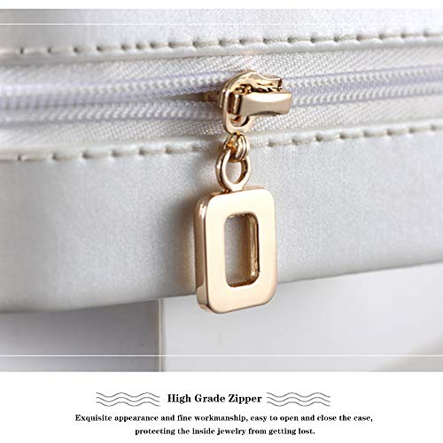yeacher Caixa de Joias de Viagem Pequena Portátil Organizador Estojo de Armazenamento para Anéis Bri
