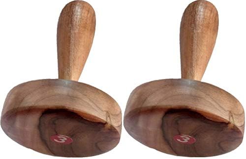 Whopper 2 Pcs Space Saving Wooden Potato Masher for Smooth Mashed Potatoes, Jam, Vegetables and Fruits