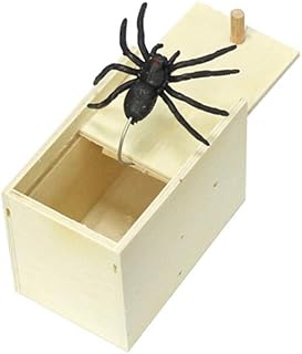石歩理 びっくり箱 整蛊おもちゃ 飛び出す 蜘蛛 おもちゃ エイプリルフールの日 整蛊玩具 恐怖ボックス 悪ふざけ 木箱動物恐怖 ジョークおもちゃ ドッキリ玩具 面白い プレゼント パーティー用品 パーティー ジョークグッズ
