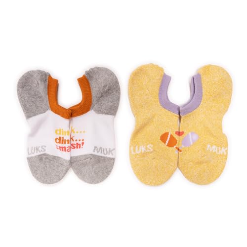 MUK LUKS Womens Set of 5 Pickleball No Show Socks2