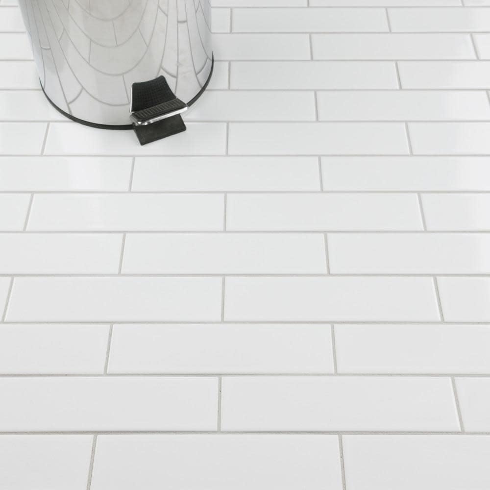 Metro Soho Subway Glossy White 1-3/4" x 7-3/4" Ceramic Floor and Wall Tile