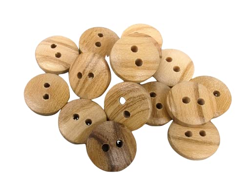 Miniatura 2 de Botiboton - Botones De Madera De Olivo De 2 Agujeros - Pequeños Para Bebe Y Grandes Para Abrigo Reversibles - Decorativos Para Costura Fabricado Y Enviado Desde España 10 Mm