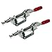 Produktbild Kippklemme,Guador 2 Stück Push Pull Action Handwerkzeug Leichte Schnellspanner Werkzeug Schubstangenspanner mit waagrechter Grundplatte Anti-Rutsch Vertikale Clamp(136kgf))
