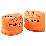 Wakects Brazaletes Inflables para Natación, Cómodos Anillos de Natación para Adultos (Orange)