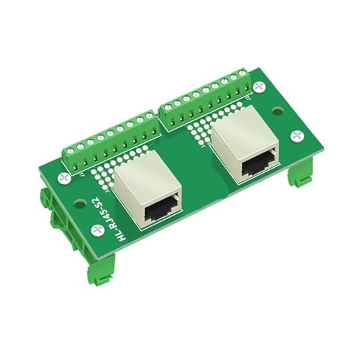 Placa divisora HL-RJ45-S2 con adaptador de RJ45 a bloque de terminales de 8 pines