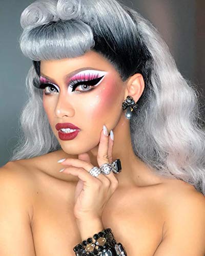 Elegant Lashes #301 The Original Drag Queen Lash (Pack Of 2) | Thick Long Black 100% Human Hair False Eyelashes For Drag Halloween Sfx Burlesque Dance Rave Costume #TOP6