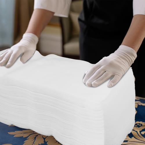 Toallas desechables para spa, salón y baño diario, 100 piezas suaves de pulpa de madera 5