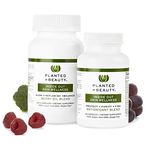 Dermal Repair Complex & Skin Vitamins Supplement Program - Natural Collagen Vitamins Formula to Protect, Purify, Glow + Replenish - Cruelty Free & Non-GMO (60 Day Supply) by Planted in Beauty