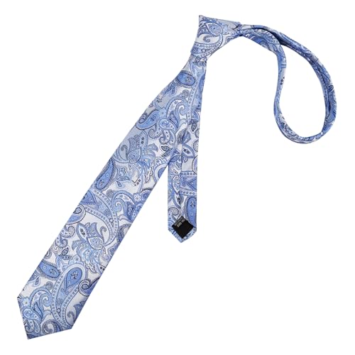 Image of Alizeal Mens 3.15'' Vintage Paisley Tie Pocket Square Set