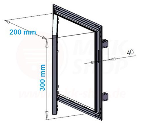Blazea Revisionsklappe Für Gipskarton 450x1000mm - Überstreichbare Revisionstür