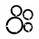 COMPATIBILI CON FITTING FOSTER 4 ANELLI BORCHIA FLANGIA PER CUCINA A GAS SMALTATI NERO LUCIDO DOPPIA ASOLA TERMOCOPPIA + ACCENSIONE