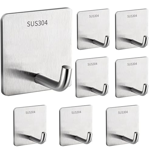 Image of Emergency Fire Blanket Hooks for Fire Blankets, Silver - 8 Pack