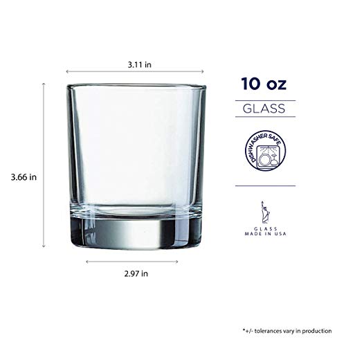 Juego de vasos de cristal transparente cilíndricos Luminarc Islande 8