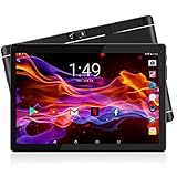 Tablet 10.1 Inch, 3G Phablet with Dual Sim Card Slots, Android 9.0 Tablets with 1280x800 IPS HD Screen, 32 GB Storage, Quad Core Processor, Bluetooth, GPS, FM, WiFi (Black)