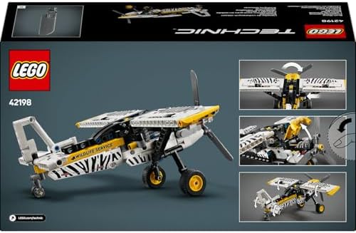 LEGO Technic Arazi Uçağı 42198 – 8 Yaş üstü Erkek ve Kız Çocuklar için Dönen Pervane ve Pistonlu Motor İçeren Yaratıcı Rol Yapma Oyuncağı, Hediye Fikri (333 Parça) - Görsel 4