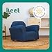 Roundy Toddler Armchair with Soft Microsuede Upholstery Durable Wooden Frame, Ergonomic Design, Fully Assembled, Comfortable Kids Chair for Ages 2-5, Ideal for Bedroom, Playroom & Daycare Use.