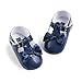 Sabe Infant Baby Girls Soft Sole Prewalker Crib Mary Jane Shoes Princess Light Shoes (11cm(0-6 month), A-blue)
