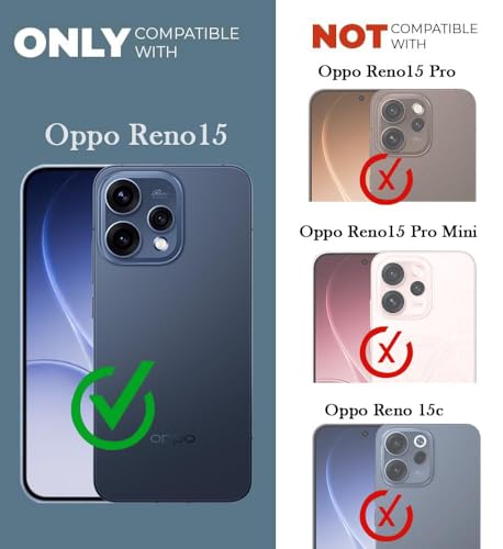 Image of Jkobi Shockproof Crystal-Clear Back Cover for Oppo Reno15 5G | Oppo Reno 15 5G (Magsafe Wireless Support | Drop & Camera Protection | Hard Polycarbonate)