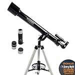 41FFRbicY2L. SS150 Celestron-PowerSeeker-60AZ-Telescope-Manual-Alt-Azimuth-Telescope-for-Beginners-Compact-and-Portable-BONUS-Astronomy-Software-Package-60mm-Aperture