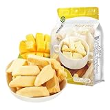 BaiLiSnacky Knusprige Frucht Chip Erdbeere Durian & Mango - Perfekt Als Gesunder Snack Für Müsli Oder Dessert Aromaschutz Durch Schonende Trocknung (Mango-Chips-58g)