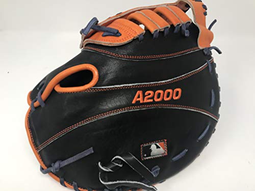 Wilson A2000 MC24 Miguel Cabrera Game Model 1st Base Baseball Glove, Navy/Orange, Left