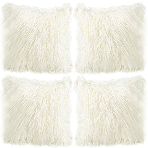 Lot de 4 housses de coussin carrées Cover