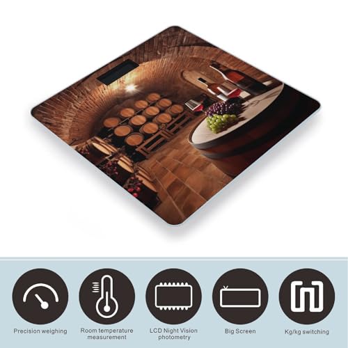 Báscula digital de vidrio templado para baño 400 lb miniatura 3