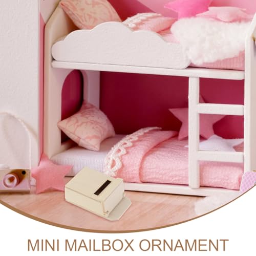 Boîte aux lettres miniature bois réaliste pour projets et artisanat
