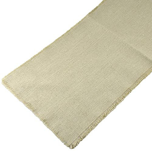 FireFly Barbecue Leinen Tischläufer mit Fransen Rand, 12-1/2 Zoll x 120-inch Cover