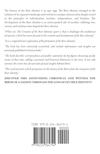 The Creation of the Boer Identity