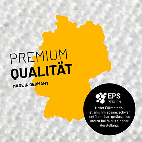 Lumaland Luxury Riesensitzsack XXL Sitzsack 380l Füllung 140 x 180 cm Indoor Outdoor verschiedene Farben Braun - 4