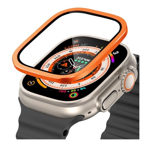 Cadre titane Apple Watch Ultra 2 avec verre trempé haute protection premium
