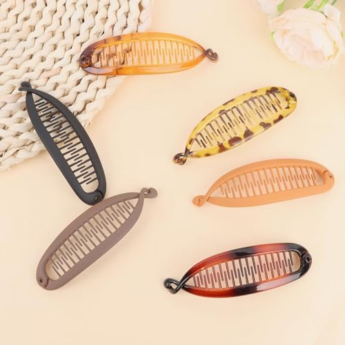 AMCAMI 6PCS Pinzas Banana para Mujeres miniatura 7