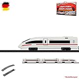 Licht- und Soundeffekte Elektrische Eisenbahn Starter Edition mit Schienen, Schnell-Zug, Lokomotive,Lok, Sound inkl. Waggons und viel Zubehör, Komplett-Set