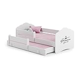 1001jouets Milleetunjouets Lit Enfant Nala160x80 Princess avec gigogne avec Matelas