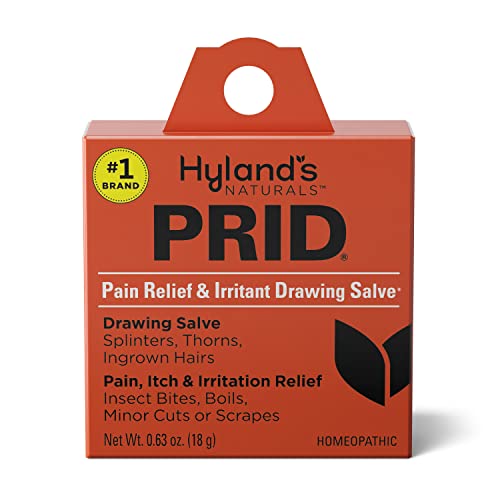 Hyland’s Naturals Prid Drawing Salve, Topical Skin Irritation Relief, For Splinters, Thorns, Ingrown Hairs, Itch Relief For Bug Bites, Boils, Minor Cuts & Scrapes, 18 Grams #TOP7