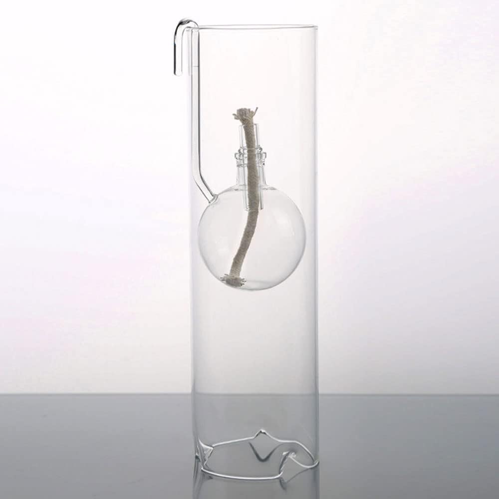 Antioxidant Glass Oil Lamp Candlelight Dinner Decorative Oil Lamp Household Smokeless Oil Lamp Home Emergency Lighting Butter Lamp Exquisite Workmanship Kerosene Lamp
